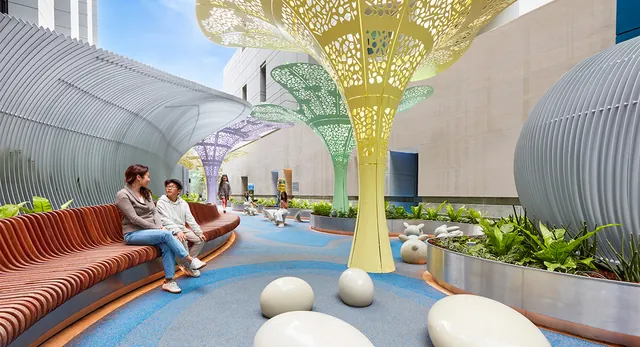 Cedars-Sinai Flower Sculptures